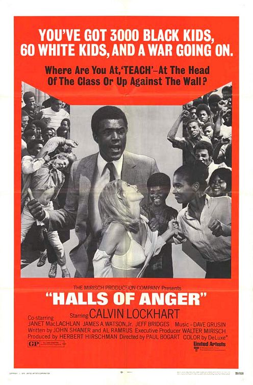 the movie poster: Halls of Anger (1970)