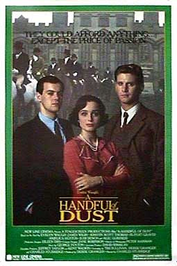 the movie poster: A Handful of Dust (1988)