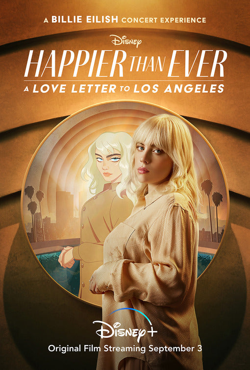 1000 piece jigsaw puzzle for the movie poster: Happier Than Ever: A Love Letter to Los Angeles (2021)
