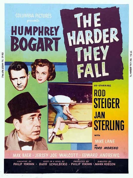 the movie poster: The Harder They Fall (1956)