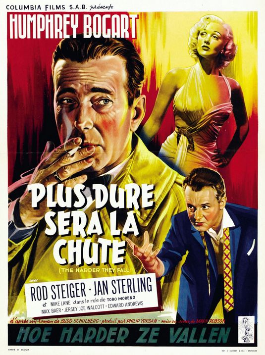 the movie poster: The Harder They Fall (1956) ver5