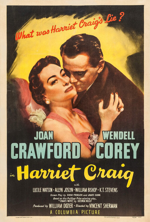 1000 piece jigsaw puzzle for the movie poster: Harriet Craig (1950)