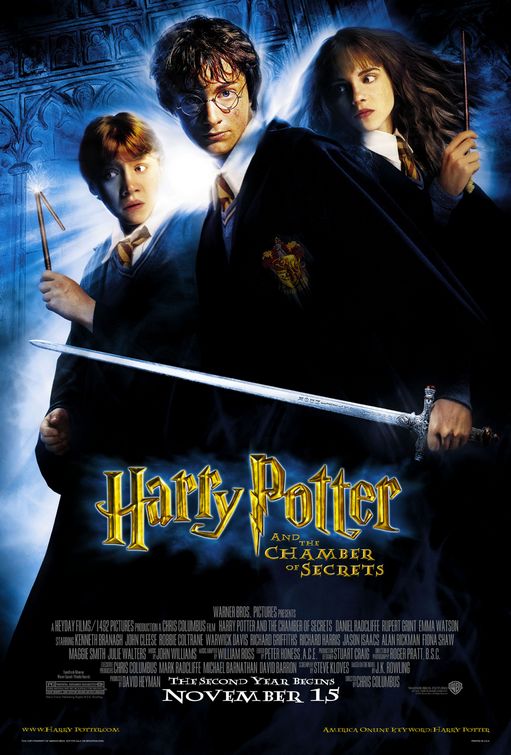 the movie poster: Harry Potter and the Chamber of Secrets (2002) ver3