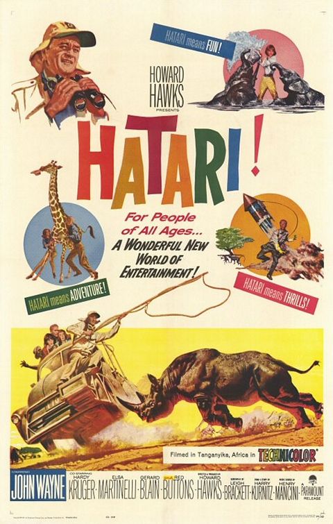the movie poster: Hatari! (1962)