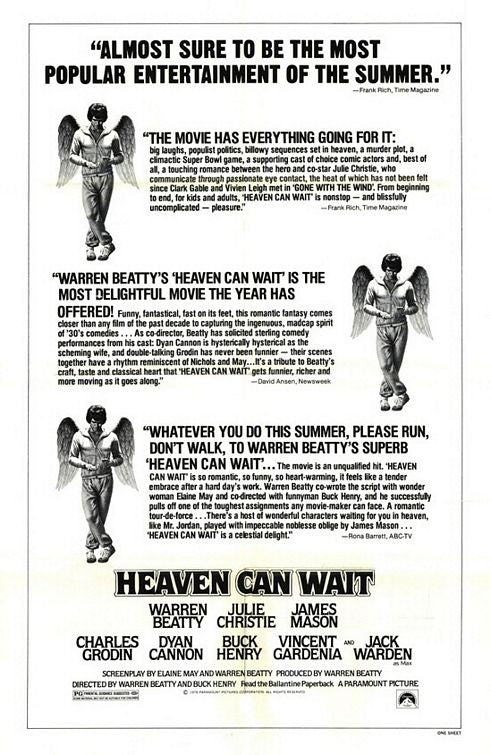 the movie poster: Heaven Can Wait (1978) ver2