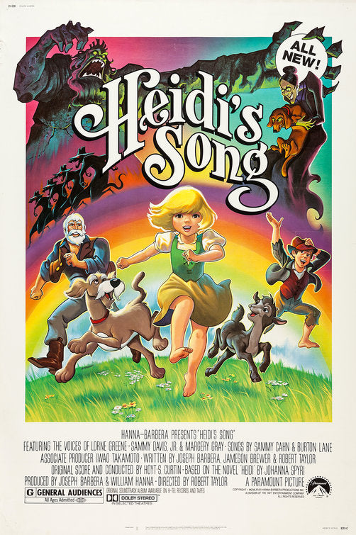 the movie poster: Heidi's Song (1982)