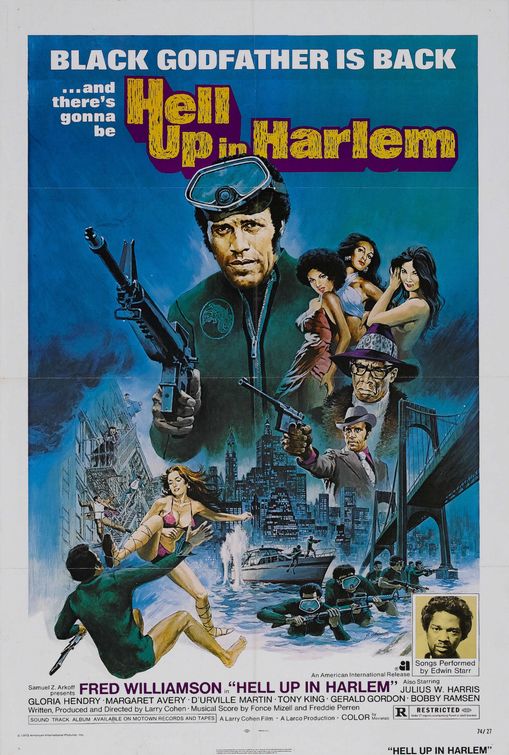 the movie poster: Hell Up in Harlem (1973)