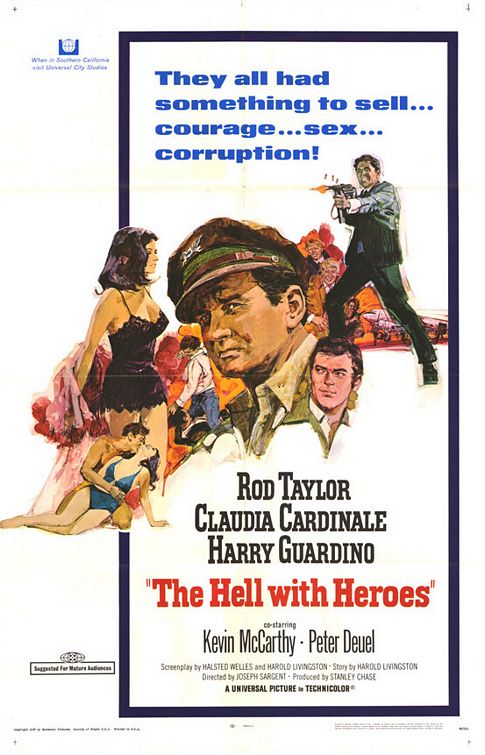 the movie poster: The Hell with Heroes (1968)
