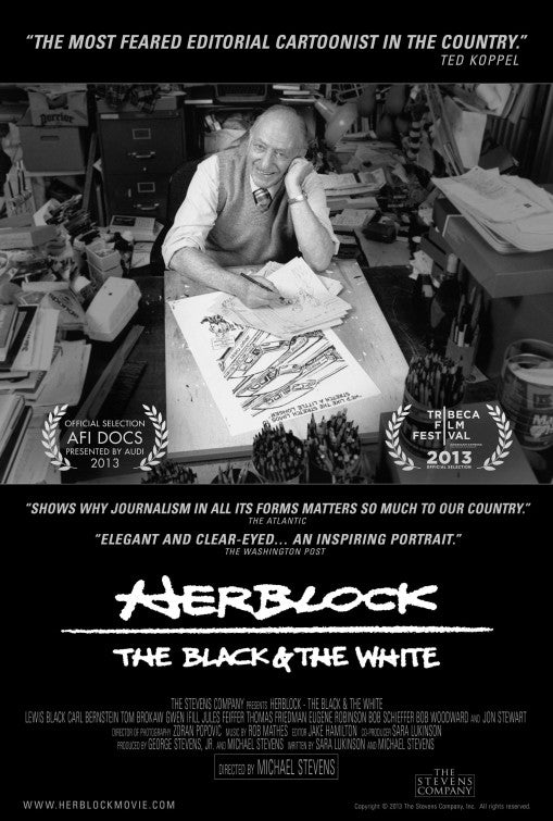 1000 piece jigsaw puzzle for the movie poster: Herblock: The Black & the White (2013)