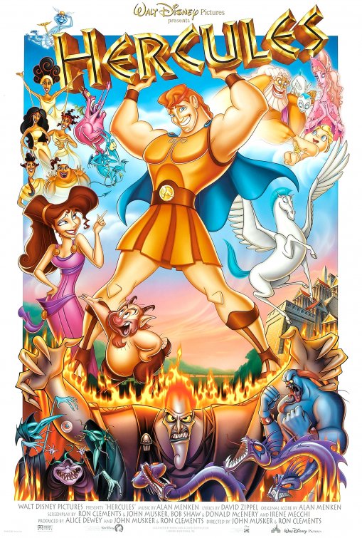 1000 piece jigsaw puzzle for the movie poster: Hercules (1997) ver2