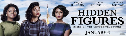 1000 piece jigsaw puzzle for the movie poster: Hidden Figures (2016) ver6