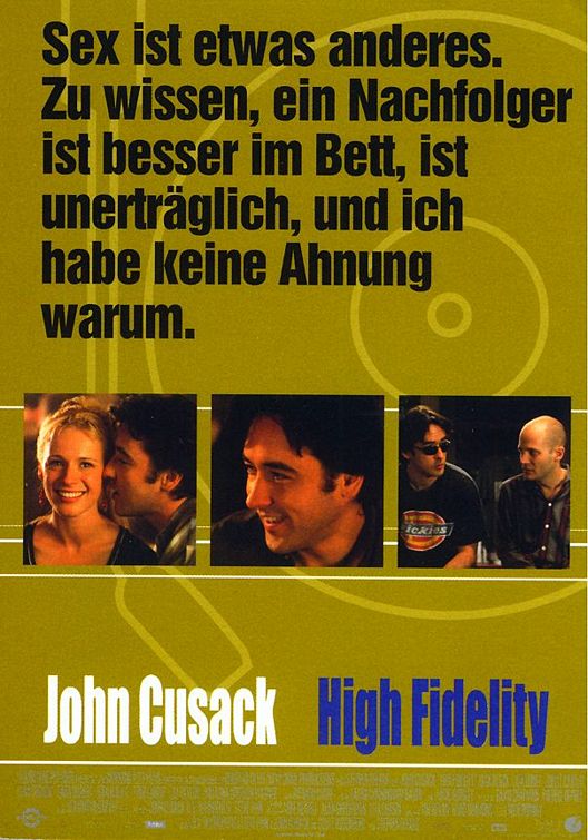 the movie poster: High Fidelity (2000) ver6