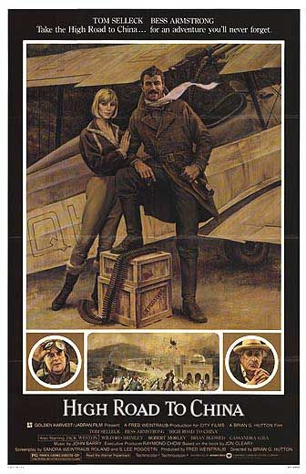 the movie poster: High Road to China (1983)