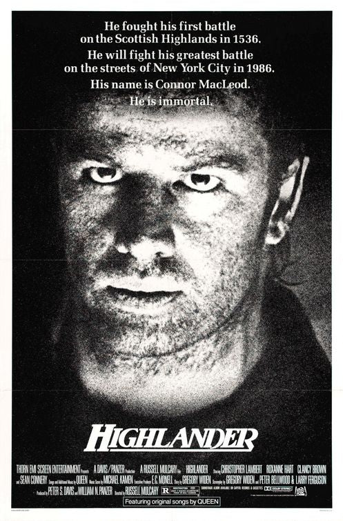 the movie poster: Highlander (1986)