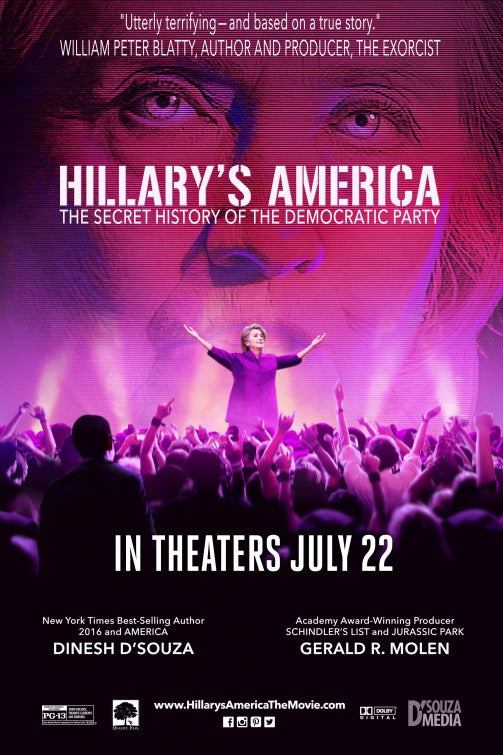 1000 piece jigsaw puzzle for the movie poster: Hillary's America: The Secret History of the Democratic Party (2016)