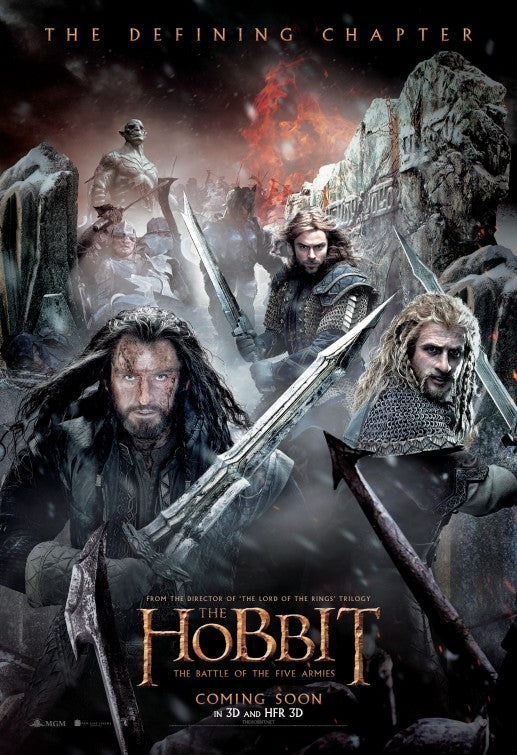 1000 piece jigsaw puzzle for the movie poster: The Hobbit: The Battle of the Five Armies (2014) ver27