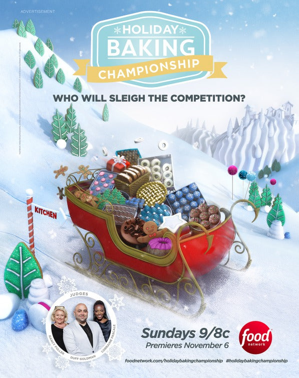1000 piece jigsaw puzzle for tv poster: Holiday Baking Championship