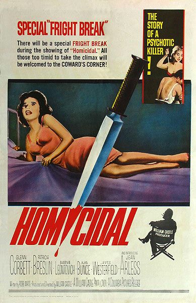the movie poster: Homicidal (1961)