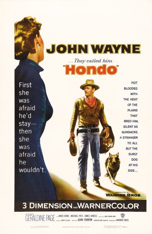 1000 piece jigsaw puzzle for the movie poster: Hondo (1953)