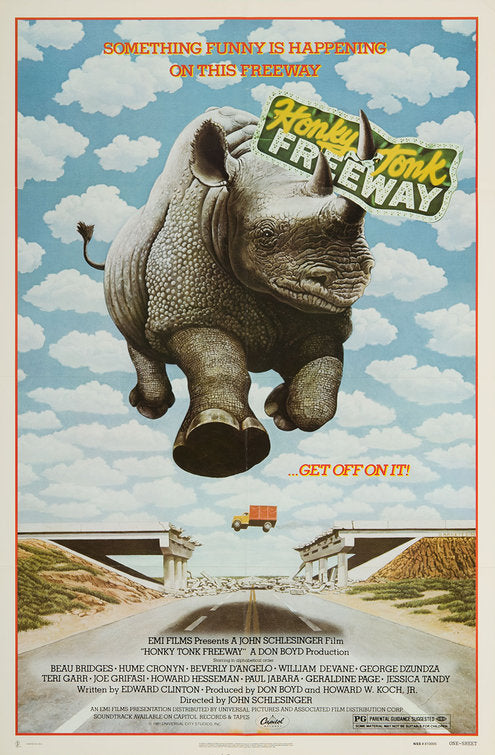 1000 piece jigsaw puzzle for the movie poster: Honky Tonk Freeway (1981)