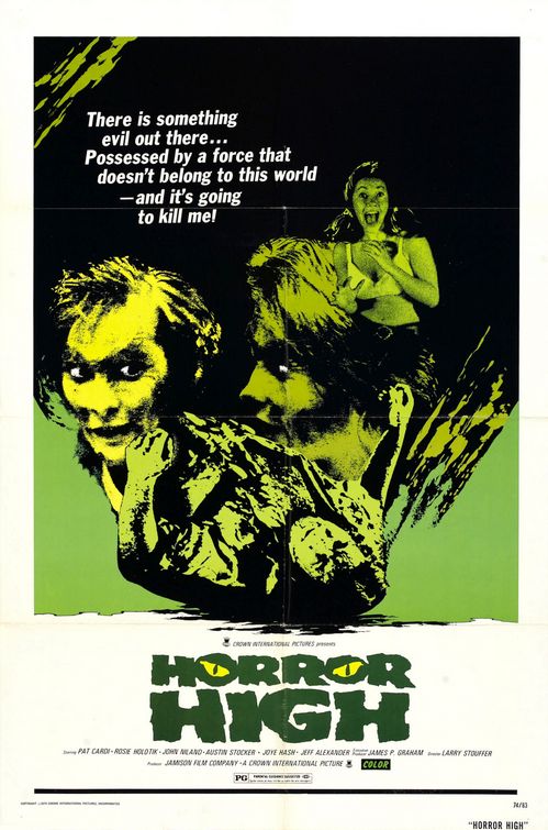 the movie poster: Horror High (1974)