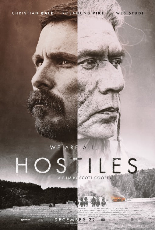1000 piece jigsaw puzzle for the movie poster: Hostiles (2017)