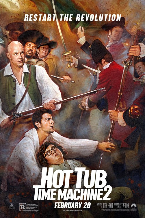 1000 piece jigsaw puzzle for the movie poster: Hot Tub Time Machine 2 (2015) ver4