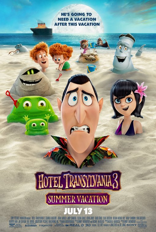 1000 piece jigsaw puzzle for the movie poster: Hotel Transylvania 3: Summer Vacation (2018) ver9