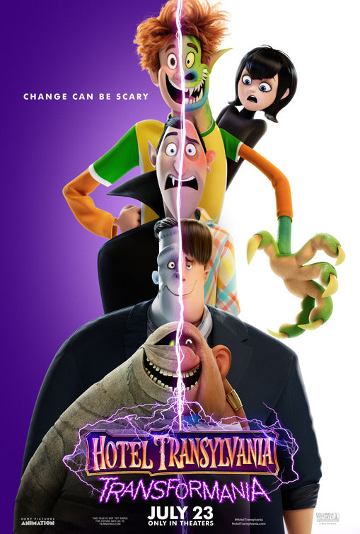 1000 piece jigsaw puzzle for the movie poster: Hotel Transylvania: Transformania (2022)