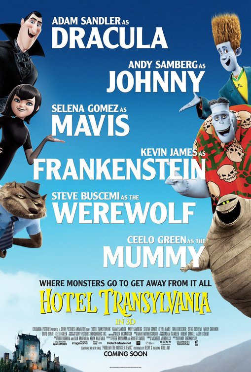 1000 piece jigsaw puzzle for the movie poster: Hotel Transylvania (2012) ver24
