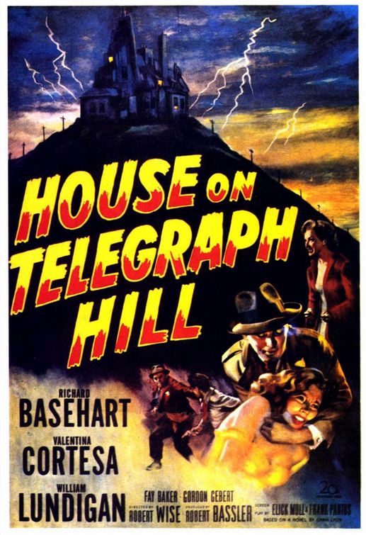 the movie poster: The House on Telegraph Hill (1951)