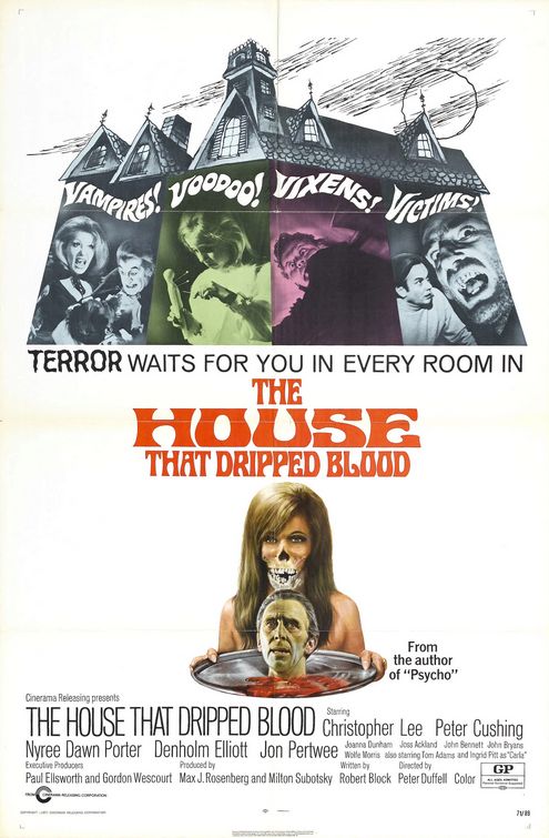 the movie poster: The House That Dripped Blood (1971)
