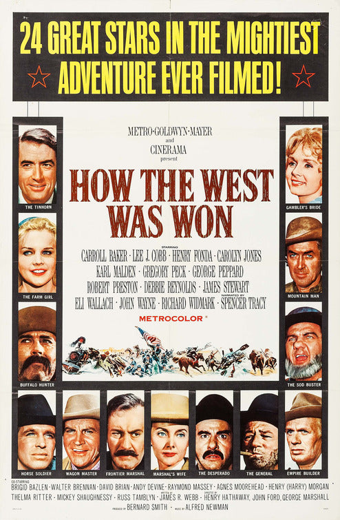 1000 piece jigsaw puzzle for the movie poster: How the West Was Won (1962) ver3