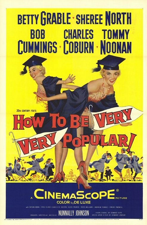 the movie poster: How to Be Very, Very Popular (1955)