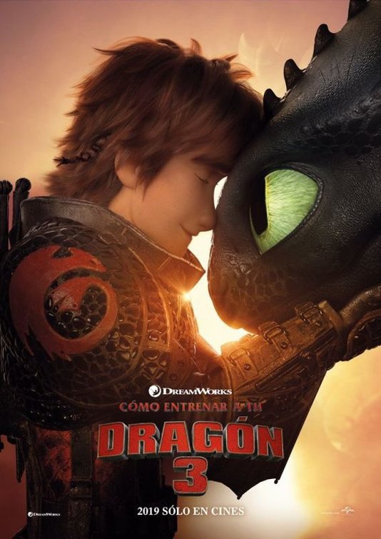 1000 piece jigsaw puzzle for the movie poster: How to Train Your Dragon: The Hidden World (2019) ver5