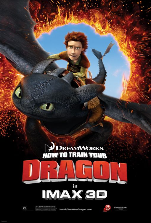 1000 piece jigsaw puzzle for the movie poster: How to Train Your Dragon (2010) ver8