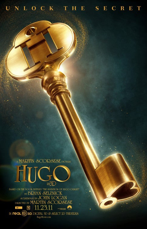1000 piece jigsaw puzzle for the movie poster: Hugo (2011)