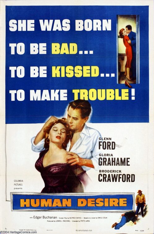 the movie poster: Human Desire (1954)