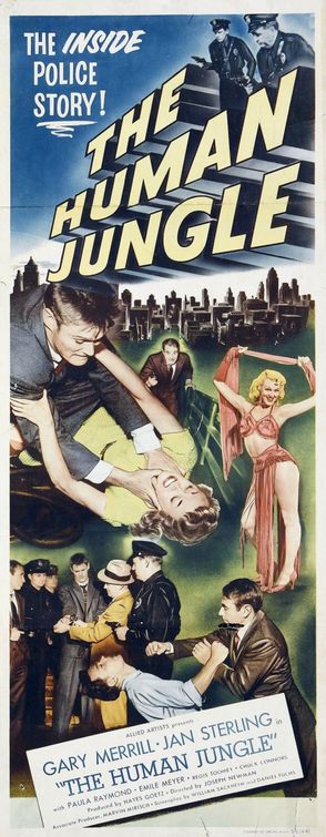 the movie poster: The Human Jungle (1954)