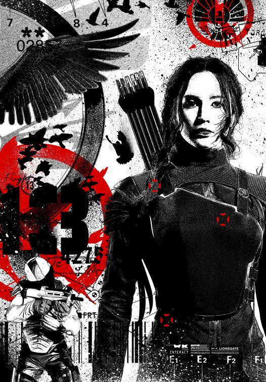 1000 piece jigsaw puzzle for the movie poster: The Hunger Games: Mockingjay - Part 1 (2014) ver25