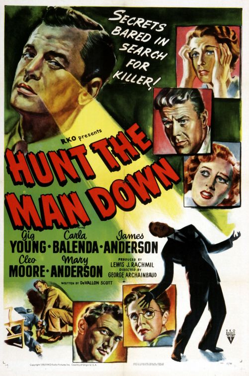 the movie poster: Hunt the Man Down (1950)
