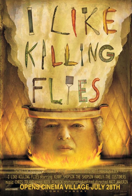 the movie poster: I Like Killing Flies (2006)