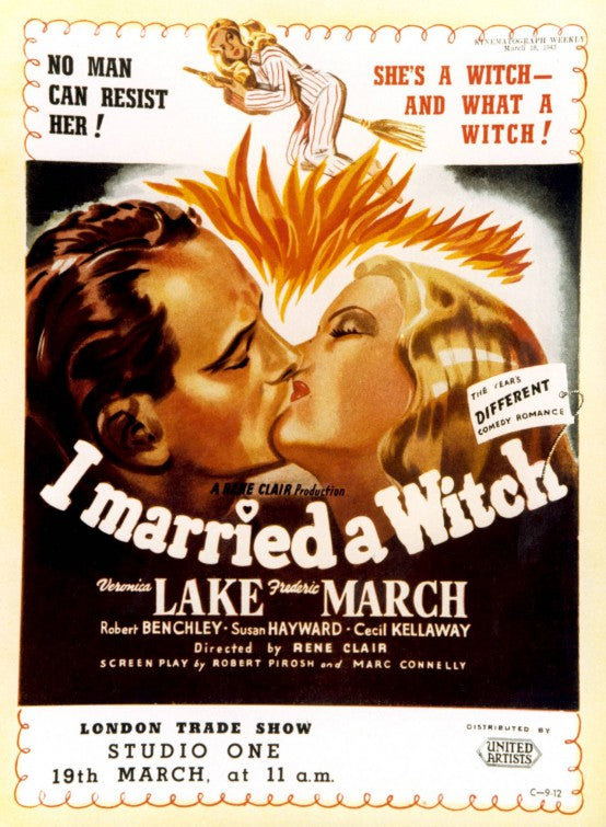 1000 piece jigsaw puzzle for the movie poster: I Married a Witch (1942)