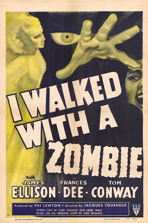 the movie poster: I Walked With a Zombie (1943)