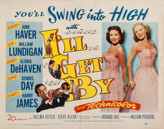 1000 piece jigsaw puzzle for the movie poster: I'll Get By (1950) ver2