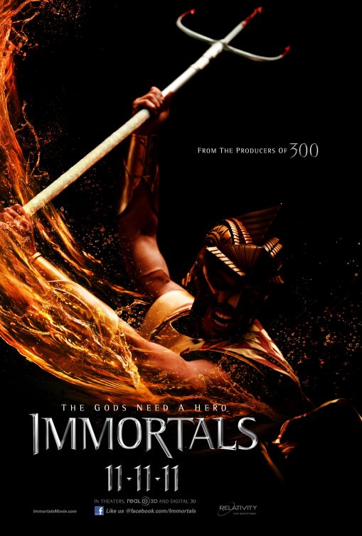 1000 piece jigsaw puzzle for the movie poster: Immortals (2011) ver3