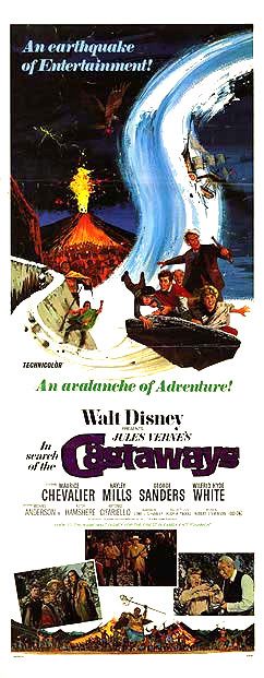 the movie poster: In Search of the Castaways (1962)