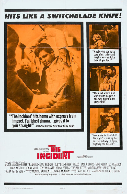 1000 piece jigsaw puzzle for the movie poster: The Incident (1967)