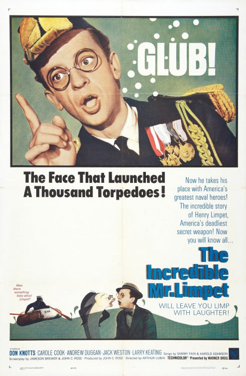 1000 piece jigsaw puzzle for the movie poster: The Incredible Mr. Limpet (1964) ver2