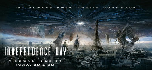 1000 piece jigsaw puzzle for the movie poster: Independence Day: Resurgence (2016) ver17